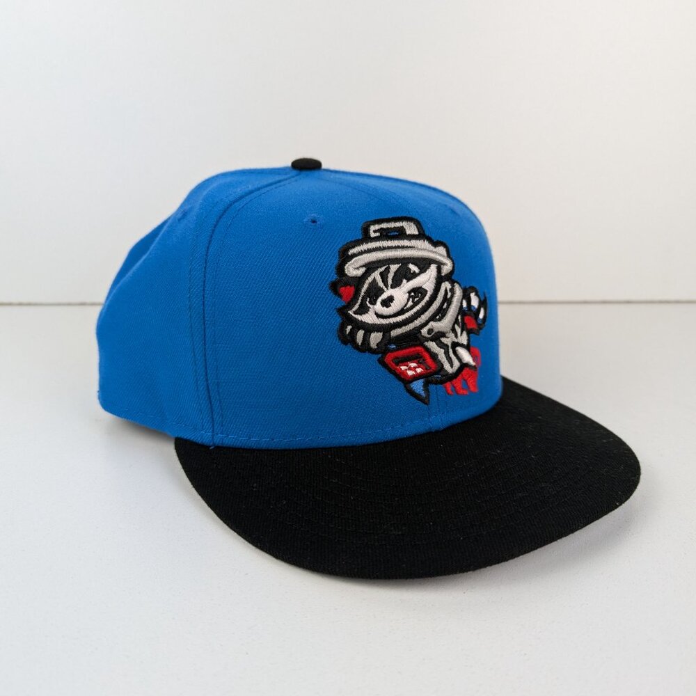 New Era Royal Blue and Black Snapback Cap with Rocket Mascot - Picture 2 of 7